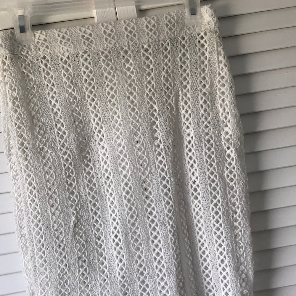 Misguided Lace Sheer Pencil Skirt